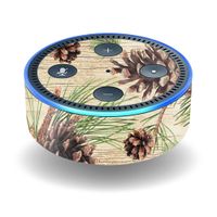 MightySkins Skin Compatible with Amazon Echo Dot (2ND Gen) - Pine Collage | Protective, Durable, and Unique Vinyl Decal Wrap Cover | Easy to Apply, Remove, and Change Styles | Made in The USA