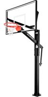 Goalrilla FT60 Basketball Hoop with Tempered Glass Backboard, Black Anodized Frame, and In-ground Anchor System