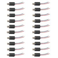Luckkyme Micro Vibration Motor DC 3V 3500RPM Arbitrary Direction Motor Drives for Cell Phone and Pagers (Black)