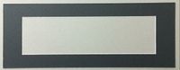 Amazon Premium Picture Matting 8x24 Black Panoramic Picture Mat with White Core for 6x21 Picture-Matting Only