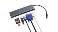 ADAM elements 4-in-1 USB C Hub - 4K USB C to HDMI - SD Card Reader - 2 USB 3.1 Ports - Portable, Durable Aluminum Case