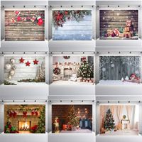 Partm Nice and Practical Christmas Background clothPortable Print Christmas Style Background Cloth Collapsible Photography Background for Shooting