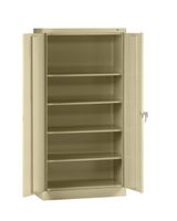 Tennsco 7224 24 Gauge Steel Standard Welded Storage Cabinet, 4 Shelves, 200 lbs Capacity per Shelf, 36" Width x 72" Height x 24" Depth, Putty