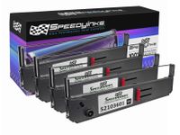 Speedy Inks Compatible Printer Ribbon Cartridge Replacement for Okidata 52103601 (Black, 4-Pack)