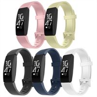 Recoppa Compatible with Fitbit Inspire HR Bands, Adjustable Sports Soft Replacement Wristbands Compatible with Fitbit Inspire/Inspire HR/Ace2 for Women Men Small Large