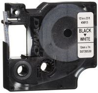 Wholesale CASE of 10 - Dymo ExecuLabel D1 Electronic Tape Cartridges-DYMO D1 Electronic Tape, 1/2"x23' Size, Black/White