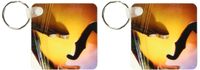 3dRose Mandolin Bridge Close-up Key Chains, Set of 2 (kc_80378_1)