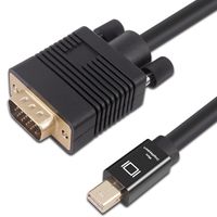 A-technology Mini DisplayPort (Thunderbolt Compatible) to VGA 3 Feet(1M) Cable, Male to Male Gold-Plated Cord for Apple Mac, MacBook Pro,Surface Pro,Surface Book, iMac(LG51)