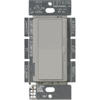 Lutron DVFSQ-F-GR Diva 1.5 A 3-Way/Single Pole 3-Speed Fan Control, Gray