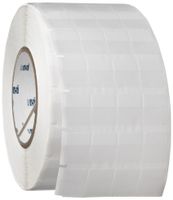 Brady THT-56-427-10 0.75" Width x 0.937" Height, B-427 Self-Laminating Vinyl, Matte Finish White/Translucent Thermal Transfer Printable Label (10000 per Roll)