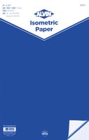 Alvin, Isometric Graph Paper, 100-Sheet Pack, 11 x 17 Inches