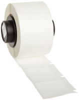 Brady PTL-19-489 TLS 2200 and TLS PC Link 1" Width x 1" Height, B-489 Ultra Aggressive Polyester, Matte Finish White BradyBondz Label (250 per Roll)