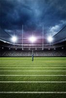Leowefowa 5X7FT Vinyl Backdrops Photography Background Sports Theme Football Field Green Grass Backdrop Newborn Baby Kids Children Portraits 1.5(W) X2.2(H) M Photo Studio Prop