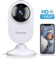 Tovendor Mini Smart Home Camera, 1080P WiFi Security Camera Wide Angle Nanny Baby Pet Monitor with Two Way Audio, Cloud Storage, Night Vision, Motion Detection