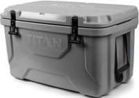 Arctic Zone Titan Deep Freeze 55Q Premium Ice Chest Roto Cooler with Microban  Protection, Gray