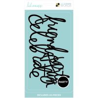 DCWVE Die Cuts with A View Word Pack Heidi Swapp-Black-Party (4 pcs) 615088