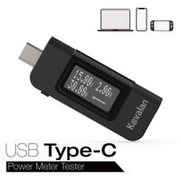 Kavalan USB Type-C Power Meter Monitor, OLED Multimeter Charging Tester for V & A & Watts, Bi-Direction Indicator with Display Flip Button for New MacBook Pro, MacBook, iMac Pro, iMac, Dell XPS