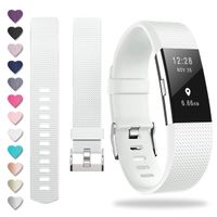 ZEROFIRE Compatible for Fitbit Charge 2, Replacement Adjustable Sport Bands for Charge 2 Heart Rate Fitness Wristbands, Women Men, Small and Large
