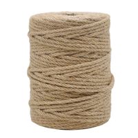 Tenn Well 164 Feet 4mm Natural Jute Twine, Brown Twine Rope for Crafts, Gift Wrapping, Packing, Gardening Applications and Holiday Decorations