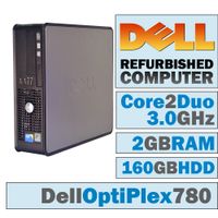 Dell OptiPlex 780 SFF/Core 2 Duo E8400 @ 3.00 GHz/2GB DDR3/160GB HDD/DVD-RW/WINDOWS 10 HOME 64 BIT