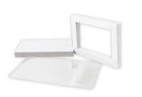 Golden State Art, Pack of 10 White Pre-Cut 5x7 Picture Mat for 4x6 Photo with White Core Bevel Cut Mattes Sets. Includes 10 High Premier Acid Free Bevel Cut Matts & 10 Backing Board & 10 Clear Bags