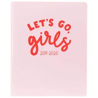 Graphique VNL00220 PVC Agenda, Light Pink Vinyl - 18-Month 2020 Planner (July '19-December '20) Includes Weekly and Monthly Grids and Space for Notes and Budgeting, Measures 8" x 10"