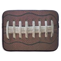 American Football Themed Fun 13-15 Inch Laptop Sleeve Bag Portable Dual Zipper Case Cover Pouch Holder Pocket Tablet Bag,Water Resistant,Black