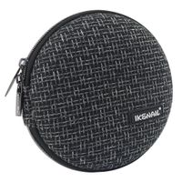 iksnail CD Case, 32 Capacity DVD Round Storage Bag VCD Wallet Organizer Protective Hard EVA Portable Case, Black