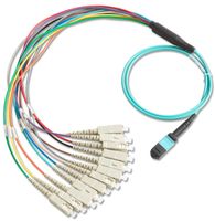 Fluke Networks BKC-MPO-USC Breakout Cord for MPO SC Unpinned Connector, 1m Cable Length, Fiber Tester Accessory