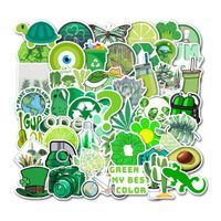 MSOLE 50PCS Green Stickers for Water Bottles Laptop HydroFlasks Mac Phone Guitar Cute Vsco Waterproof Aesthetic Trendy Decal Stickers for Kids Teens Girls