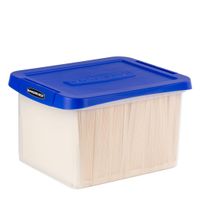 Bankers Box Heavy Duty Plastic File Box with Hanging Rails, Letter/Legal, 1 Pack (0086205)