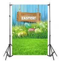 YJYdada Easter Day Theme Vinyl Photography Backdrop Custom Photo Background Props (A)