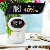 Pet Monitor Camera, WiYA Security 1080P HD 2.4G WiFi IP Wireless Home Monitor Camera, Motion Detection Night Vision Camera for Pet/Baby/Elder(White)