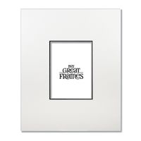 Set of 2 - 16x20 White/ Black Gallery Wedding Mats for 8x10 photos