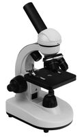 JNKEDU 21B Monocular Compound Microscope 640x LED Coaxial Coarse and Fine Focusing With 9pcs Basic Biology Prepared Slides sets 5pcs Blank Microscope Slides and 50pcs Square Cover Glass
