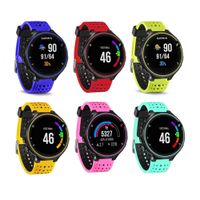 HWHMH Colorful Replacement Silicone Bands With Pin Removal Tools For Garmin Forerunner 220/230/235/620/630 (No Tracker, Replacement Bands Only) (Pack of 6)