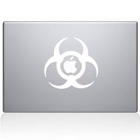 The Decal Guru Toxic MacBook Decal Vinyl Sticker - 13" MacBook Pro (2015 & Older) - White (1201-MAC-13P-W)