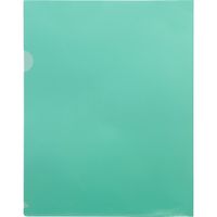 Business Source Green Transparent Poly File Holders