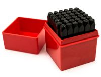 Bastex 36pc Steel Metal Number and Letter Alphabet ID Stamping Punch Tool Set Kit