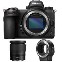Nikon Z7 45.7MP FX-Format 4K Mirrorless Camera with NIKKOR Z 24-70mm f/4 + FTZ Mount Adapter