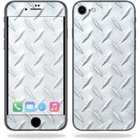 MightySkins Skin Compatible with Apple iPhone 8 - Diamond Plate | Protective, Durable, and Unique Vinyl Decal wrap Cover | Easy to Apply, Remove, and Change Styles | Made in The USA
