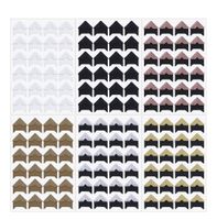 Penta Angel 12 Sheets 6 Colors Photo Corner Stickers Holder Protectors Self Adhesive Photo Mounting Corner Stickers Picture Corners for DIY Scrapbooking Photo Album Personal Journal Diary, 288 Count