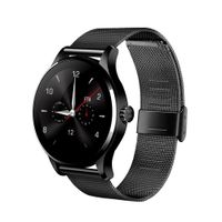 LEELVIS Heart Rate Monitor Smart Watch Bluetooth 4.0, Fitness Tracker Water-Resistant Sport Pedometer Round Curved IPS Screen Wristwatch