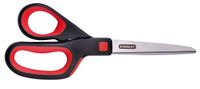 Stanley 8 Inch All-Purpose Ergonomic Scissor (SCI8EST-RED), Red/Black