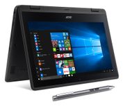 Acer SP111-31N-C4UG Spin 1, 11.6" Full HD Touch, 2 in 1 Laptop, Celeron N3350, 4GB DDR3L, 32GB Storage, Office 365, Stylus, Obsidian Black