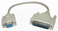 DB9 Female to DB25 Male Modem Cable 25 Ft
