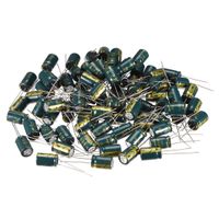 uxcell Aluminum Radial Electrolytic Capacitor Low ESR Green with 10uF 400V 105 Celsius Life 3000H 8x12 mm High Ripple Current,Low Impedance 80pcs