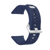 KisFace Fitbit Ionic Replacement Elastomer Bands, Fitbit Accessories Wristbands Pure Color Small Large(Blue)