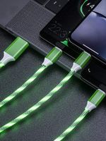 Sundlight Triple-Evaporator Aluminum Alloy Fast Charge Innovative Seven-Color Streamer fit Phone for Apple Android Type-C