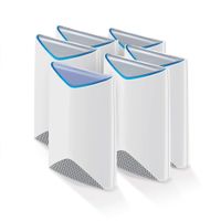 NETGEAR Orbi Pro Tri-Band WiFi System for Business with 3Gbps speed (SRK60B06) | 6-Pack includes 1 router & 5 wall-mount satellites to cover up to 15,000 sq. ft.